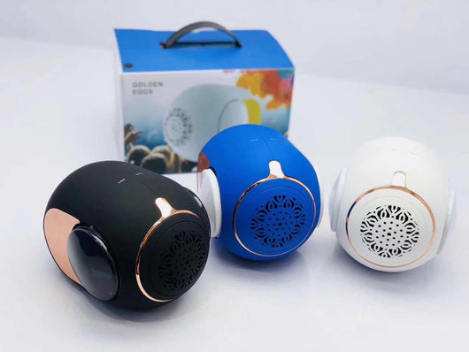 Parlante Bluetooth Inalámbrico Dorado en Forma de Huevo - Image 10