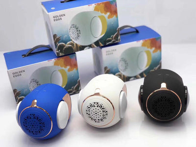 Parlante Bluetooth Inalámbrico Dorado en Forma de Huevo - Image 12