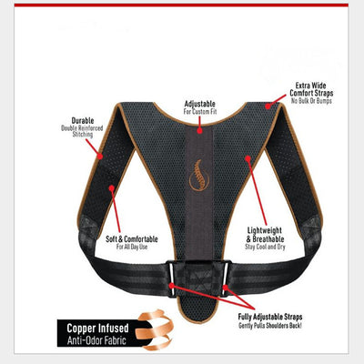Corrector de Postura para Cifosis - Soporte Dorsal Ajustable - Image 11
