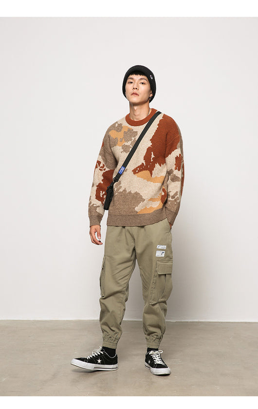 Abrigo Suelto Unisex Estilo Camuflaje Retro Japonés - Suéter para Parejas Otoño - Image 10
