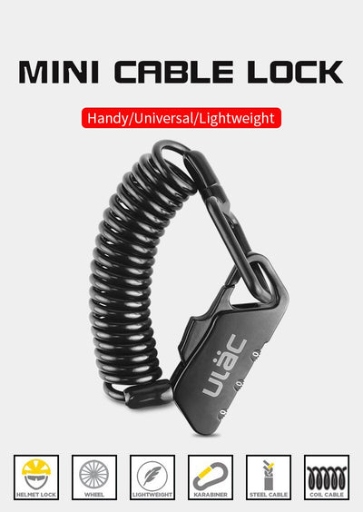 Candado de Código Universal con Cable de Seguridad para Casco de Moto - Image 3