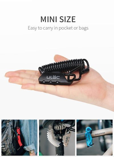 Candado de Código Universal con Cable de Seguridad para Casco de Moto - Image 6