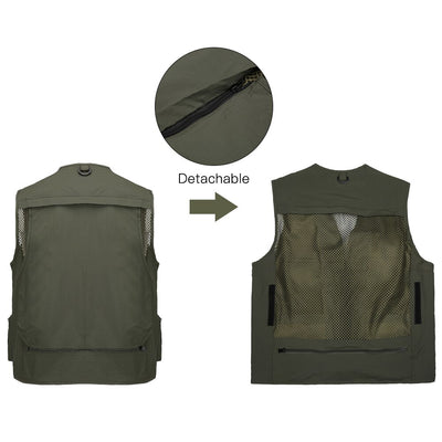 Chaleco de Trabajo Multifuncional Unisex con Bolsillos de Herramientas - Image 8