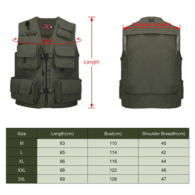 Chaleco de Trabajo Multifuncional Unisex con Bolsillos de Herramientas - Image 10