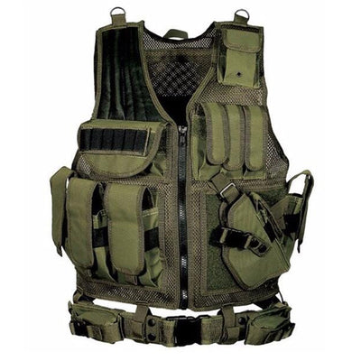 Chaleco Táctico Militar MOLLE con Placa de Protección para Airsoft y Operaciones - Image 11