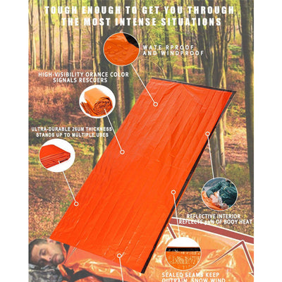 Bolsa de Emergencia Térmica Reutilizable Impermeable para Supervivencia - Image 10