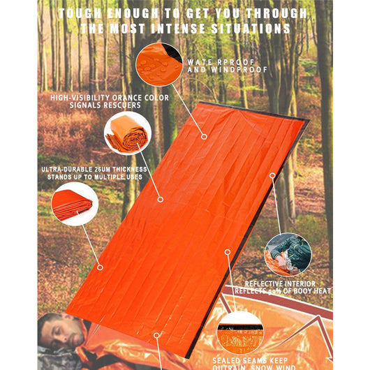 Bolsa de Emergencia Térmica Reutilizable Impermeable para Supervivencia - Image 10