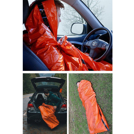 Bolsa de Emergencia Térmica Reutilizable Impermeable para Supervivencia - Image 11