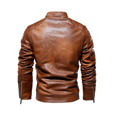 Chaqueta de Cuero Sintético PU para Hombre - Image 14