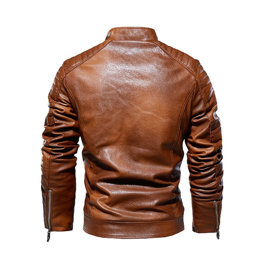 Chaqueta de Cuero Sintético PU para Hombre - Image 14