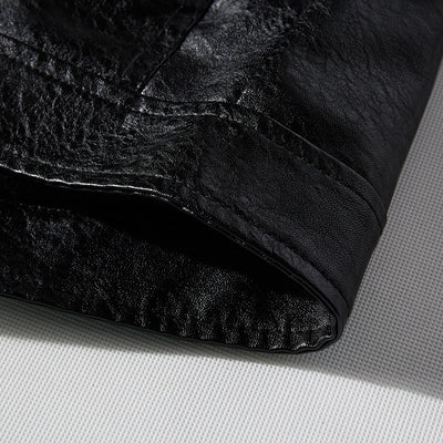 Chaqueta de Cuero Sintético PU para Hombre - Image 17