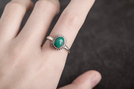Anillo de Plata con Incrustación de Turquesa - Image 7