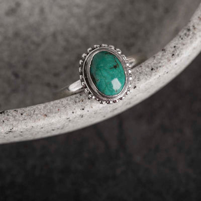 Anillo de Plata con Incrustación de Turquesa - Image 9