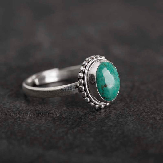 Anillo de Plata con Incrustación de Turquesa - Image 11