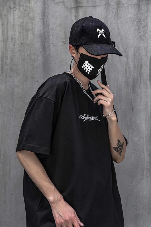 Camiseta Reflectante Estampada Manga Corta Hombre Cuello Redondo Hip-Hop - Image 12