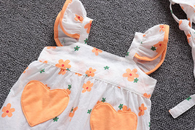 Enterizo Estampado Floral para Bebé - Romper Cómodo de Algodón Verano Estilo Coreano - Image 7