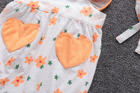 Enterizo Estampado Floral para Bebé - Romper Cómodo de Algodón Verano Estilo Coreano - Image 8