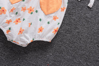 Enterizo Estampado Floral para Bebé - Romper Cómodo de Algodón Verano Estilo Coreano - Image 9