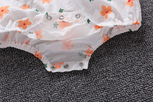 Enterizo Estampado Floral para Bebé - Romper Cómodo de Algodón Verano Estilo Coreano - Image 12