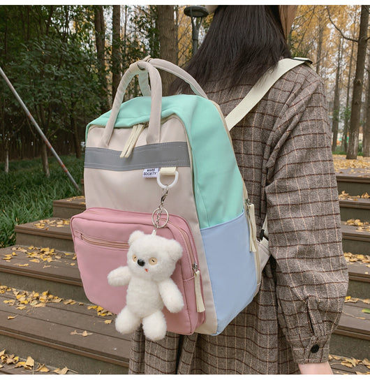 Mochila Universitaria Estilo Soft Girl para Estudiantes - Image 7