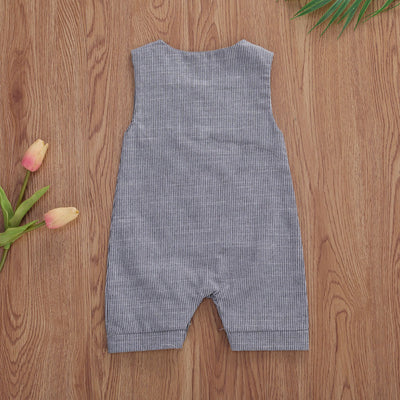 Conjunto Infantil de Chaleco y Shorts de Algodón y Lino a Rayas - Image 11
