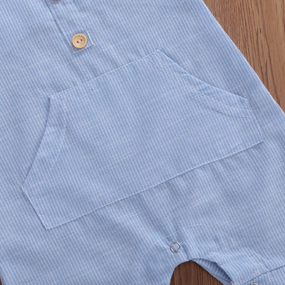 Conjunto Infantil de Chaleco y Shorts de Algodón y Lino a Rayas - Image 13
