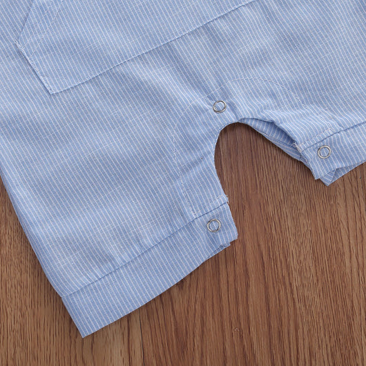Conjunto Infantil de Chaleco y Shorts de Algodón y Lino a Rayas - Image 14