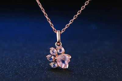 Collar de Plata 925 con Colgante de Loto y Corazón Chapado en Oro Rosa - Image 5