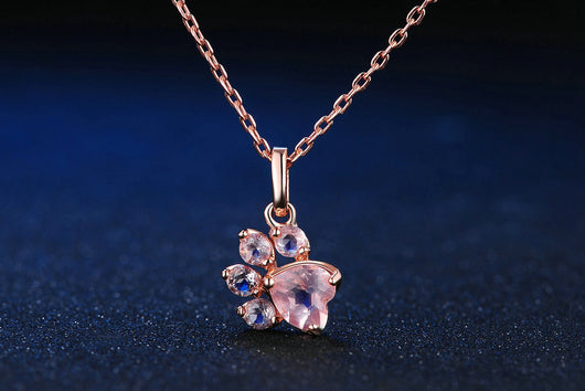 Collar de Plata 925 con Colgante de Loto y Corazón Chapado en Oro Rosa - Image 5