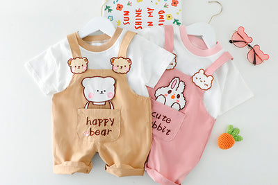 Overol Corto Estampado para Bebés y Niños - Diseño Fresco para Verano - Image 10