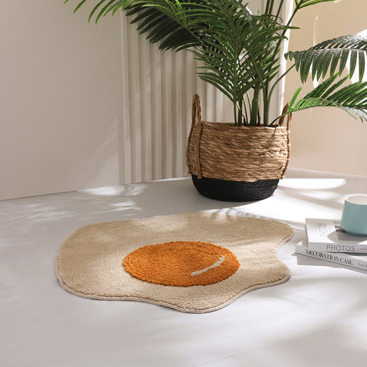 Tapete Absorbente Antideslizante Huevo Frito para Baño - Image 15