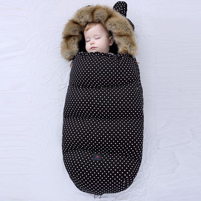 Saco de Dormir para Bebé Acolchado con Cuello de Pelaje Grueso - Image 14