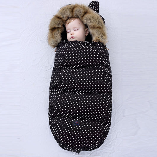 Saco de Dormir para Bebé Acolchado con Cuello de Pelaje Grueso - Image 14