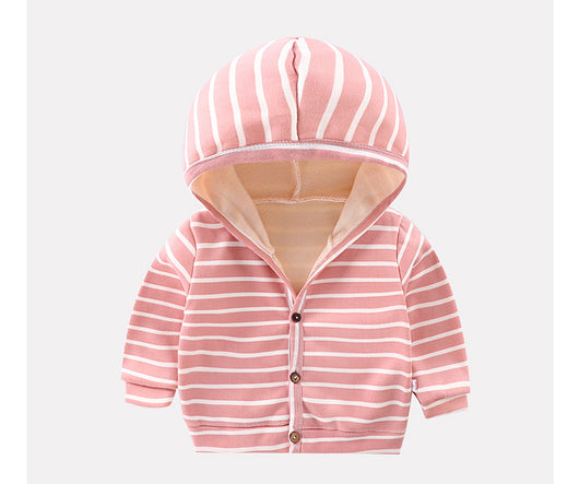 Cardigan Infantil Acolchado con Capucha y Forro de Velvet - Image 8