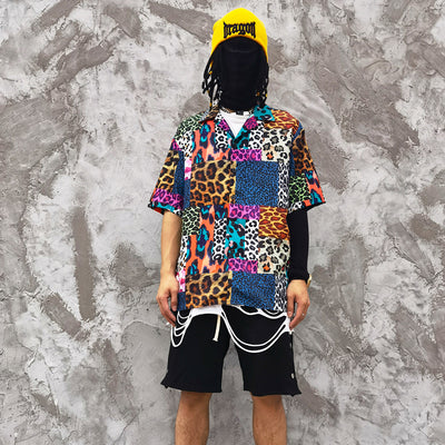 Camisa Estampado Leopardo con Detalles de Costura - Unisex Tendencia Urbana - Image 7