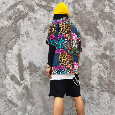 Camisa Estampado Leopardo con Detalles de Costura - Unisex Tendencia Urbana - Image 8