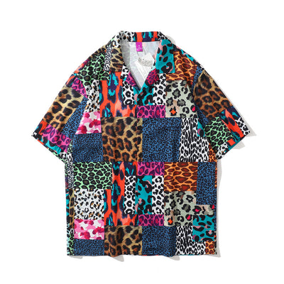 Camisa Estampado Leopardo con Detalles de Costura - Unisex Tendencia Urbana - Image 9