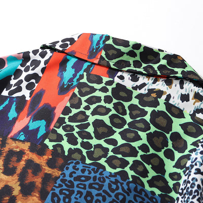 Camisa Estampado Leopardo con Detalles de Costura - Unisex Tendencia Urbana - Image 12