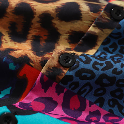 Camisa Estampado Leopardo con Detalles de Costura - Unisex Tendencia Urbana - Image 14