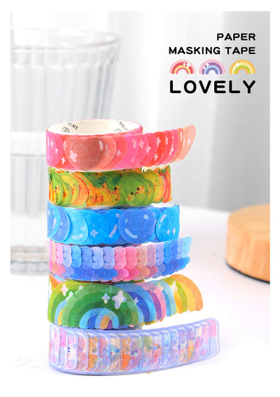 Ten pastel bowknot stickers in shades of purple, blue, pink, and orange, ideal for scrapbooking and journaling. - Image 9