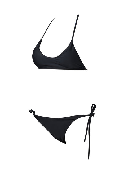 Bikini Dividido de Color Sólido para Mujer - Image 12