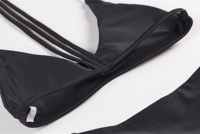 Bikini Dividido de Color Sólido para Mujer - Image 18