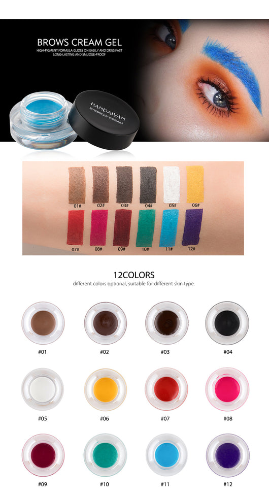 Crema Delineador Multiusos Impermeable 5 Colores - Cejas y Ojos - Image 15