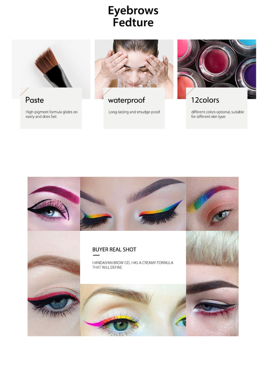 Crema Delineador Multiusos Impermeable 5 Colores - Cejas y Ojos - Image 17