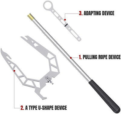 Gancho de Amarre en U con Enhebrador de Cuerda - Herramienta Multiusos para Muelle y Anclaje - Image 6
