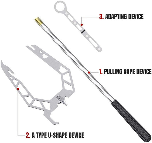 Gancho de Amarre en U con Enhebrador de Cuerda - Herramienta Multiusos para Muelle y Anclaje - Image 6