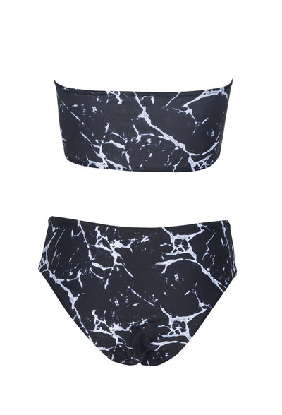 Bikini de Mármol Envolvente Sexy con Diseño Dividido - Image 8
