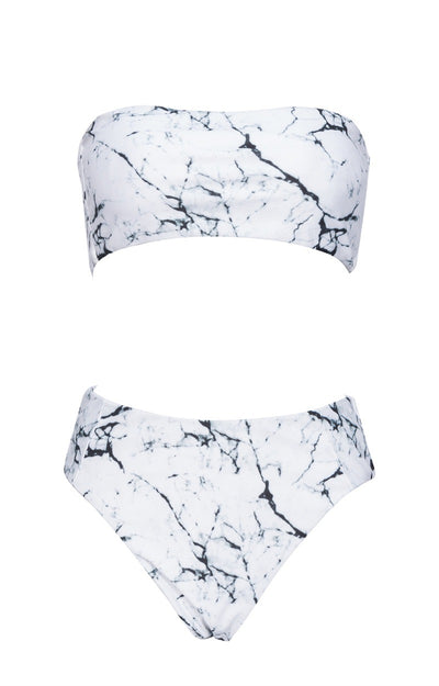 Bikini de Mármol Envolvente Sexy con Diseño Dividido - Image 9
