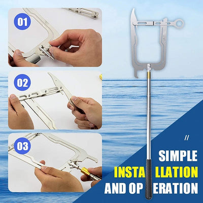 Gancho de Amarre en U con Enhebrador de Cuerda - Herramienta Multiusos para Muelle y Anclaje - Image 7