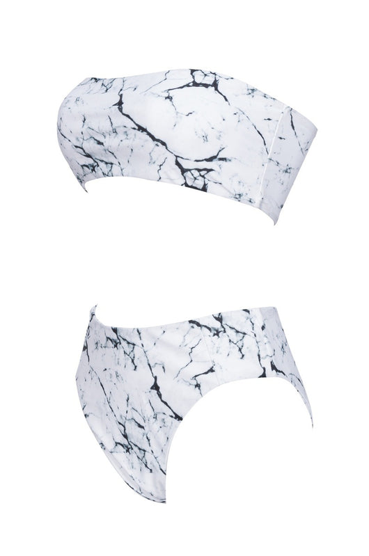 Bikini de Mármol Envolvente Sexy con Diseño Dividido - Image 10